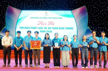 Quảng Ngãi đẩy mạnh tuyên truyền an toàn giao thông cho đoàn viên, người lao động