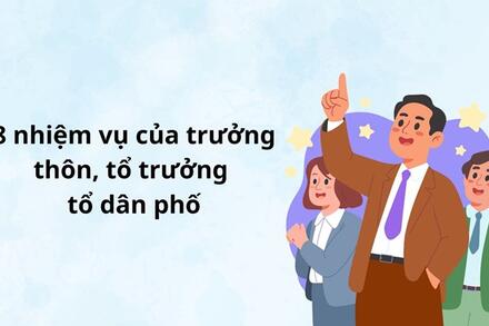 Dự thảo mới về 8 nhiệm vụ của trưởng thôn, tổ trưởng tổ dân phố