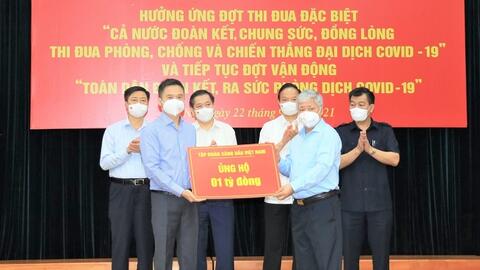 Petrolimex ủng hộ 01 tỷ đồng Hưởng ứng đợt vận động “Toàn dân đoàn kết, ra sức phòng dịch Covid-19”