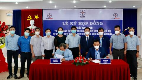 Ký hợp đồng tư vấn dự án cấp điện lưới quốc gia cho huyện Côn Đảo