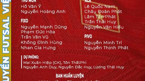 Tuyển futsal Việt Nam đã "nóng máy" cho Giải Đông Nam Á 2022