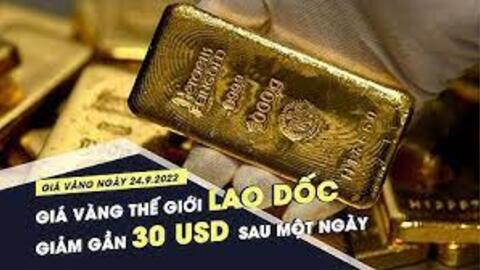 Giá vàng ngày 24.9.2022: Lao dốc, dự báo xuống 46 triệu đồng/lượng