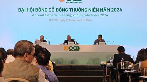 ĐHĐCĐ OCB: Kế hoạch lãi trước thuế 2024 tăng 66%, chia cổ tức 20% bằng cổ phiếu