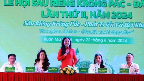 Trúng đấu giá "Nữ hoàng sầu riêng" sẽ được tặng trái sầu riêng mạ vàng