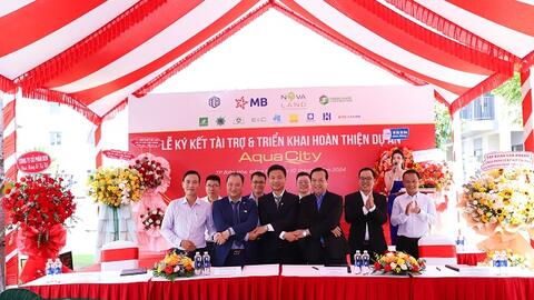 Aqua City vay MB 1,100 tỷ đồng cho giai đoạn 2, NVL khớp lệnh khủng