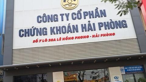 Hai cá nhân nắm hơn 40% vốn của Chứng khoán Hải Phòng chỉ trong 1 phiên
