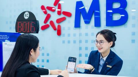 MB tăng trưởng tín dụng 13,5%, gấp 1,8 bình quân ngành