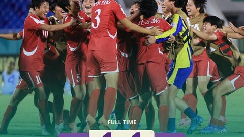 Nữ Triều Tiên hoàn tất cú đúp World Cup trong 2 tháng