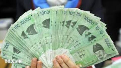 Đồng Won có lúc giảm 2.7% vì hỗn loạn chính trị ở Hàn Quốc