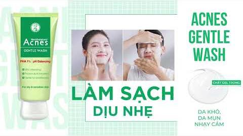 Acnes Gentle Wash: Sữa Rửa Mặt Dành Cho Da Khô, Da Nhạy Cảm