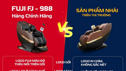 Ghế massage Fuji thật- giả: Cách nào phân biệt?