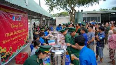 Nồi cháo nghĩa tình, gắn kết quân dân nơi biên giới