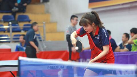 Những pha bóng hấp dẫn tại Giải vô địch bóng bàn Cúp Hội Nhà báo Việt Nam