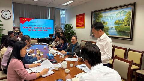 Sinh hoạt Chi bộ Cơ quan Công đoàn Petrovietnam tháng 01/2026: Đoàn kết – Dân chủ – Kỷ cương – Đột phá – Phát triển