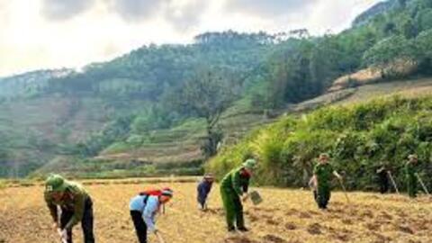 Sắc phục xanh gieo mầm no ấm nơi biên cương