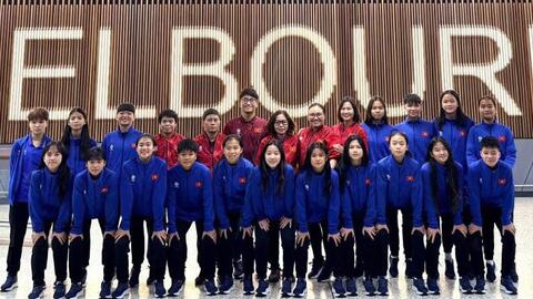 U15 nữ Việt Nam đến Australia chuẩn bị dự giải giao hữu