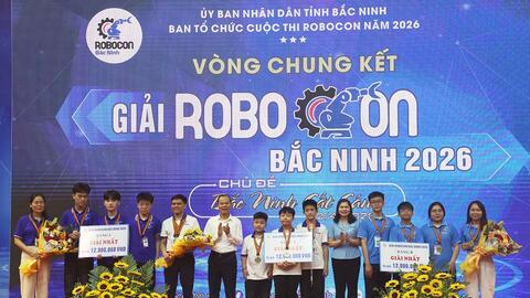 Bắc Ninh: Trao giải Robocon 2026, lan tỏa đam mê công nghệ trong học sinh