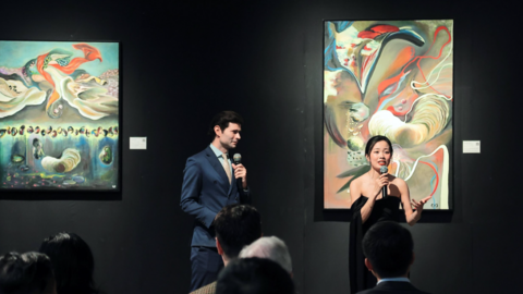 Triển lãm tìm về 'Cội nguồn' của nữ họa sĩ gốc Việt Van Guillemin