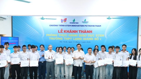 [VIDEO] Petrovietnam chung tay phát triển giáo dục tại trường THPT Lạng Giang số 1