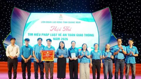 Quảng Ngãi đẩy mạnh tuyên truyền an toàn giao thông cho đoàn viên, người lao động