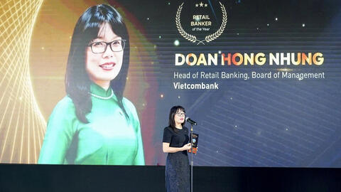 Lãnh đạo Vietcombank được vinh danh tại WFIS 2026 nhờ dấu ấn số hóa