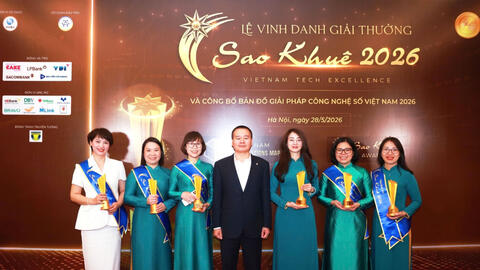 6 giải pháp ngân hàng số của BIDV đạt giải Sao Khuê 2026