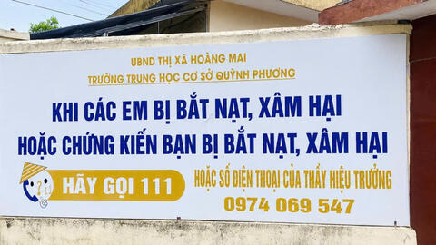 Hiệu trưởng phải công khai số điện thoại để học sinh 'cầu cứu' khi bị bạo lực