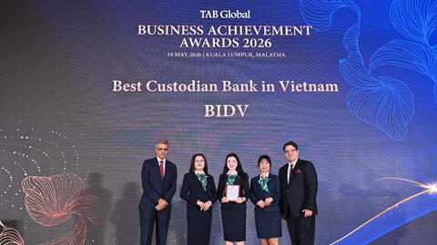 BIDV giữ vững vị thế Ngân hàng lưu ký tốt nhất Việt Nam