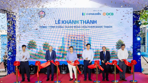 Bệnh viện Phạm Ngọc Thạch khánh thành công trình chỉnh trang, Khang Điền và OCB đồng hành cải tạo 15 hạng mục