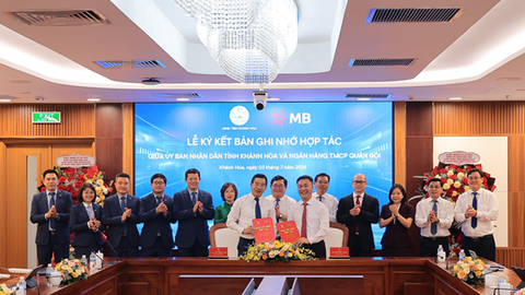 Hợp tác giữa MB và Khánh Hòa: Huy động nguồn lực tài chính, thúc đẩy phát triển các lĩnh vực kinh tế trọng điểm
