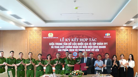 Trung tâm Dữ liệu quốc gia ký kết hợp tác với Tập đoàn FPT, thúc đẩy Chiến lược dữ liệu quốc gia đến năm 2030