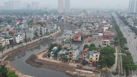 Dự án cải tạo hạ lưu sông Kim Ngưu sau nửa năm thi công giờ ra sao?