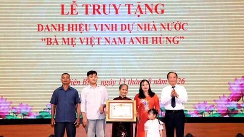 Truy tặng danh hiệu “Bà mẹ Việt Nam anh hùng” cho Mẹ Nguyễn Thị Quy