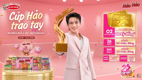 Mừng sinh nhật 26 năm: Cúp Hảo Hảo trao tay - Mừng nỗ lực mỗi ngày