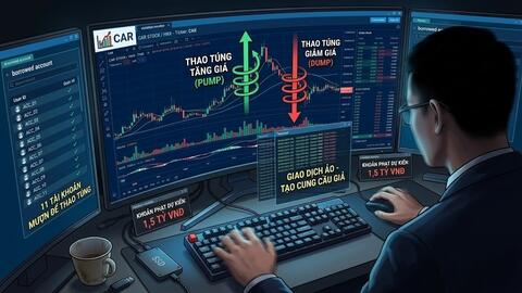 Bị phạt 1,5 tỷ đồng khi mượn tài khoản nhiều người để thao túng giá cổ phiếu