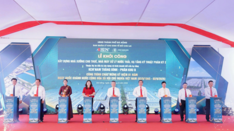 Đà Nẵng: Khởi công 3 hạng mục Khu công nghiệp Nam Thăng Bình