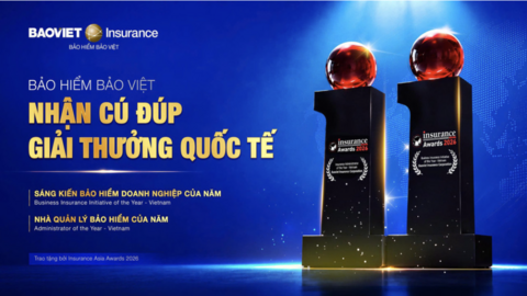 Bảo hiểm Bảo Việt nhận cú đúp giải thưởng quốc tế về đổi mới, quản trị