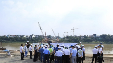 Cầu Tứ Liên hoàn thành 100% mặt bằng, đẩy tiến độ để về đích trước APEC 2027