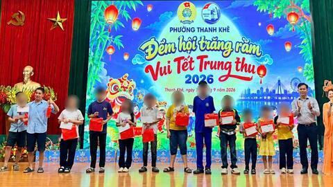 Công đoàn phường Thanh Khê, Đà Nẵng phối hợp tổ chức chương trình Đêm hội Trăng rằm