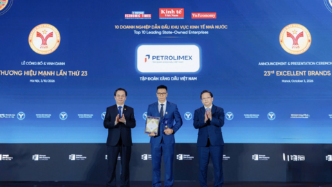 Petrolimex được vinh danh Thương hiệu Mạnh Việt Nam 2026
