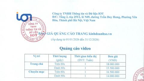 Báo giá quảng cáo 2026