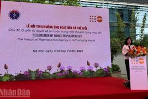 Mít tinh hưởng ứng Ngày Dân số thế giới: Nâng cao chất lượng dân số cho phát triển bền vững