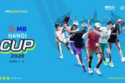 PPA Asia 1000 - MB Hanoi Cup 2026: Giải Pickleball quốc tế quy tụ nhiều vận động viên hàng đầu thế giới và khu vực