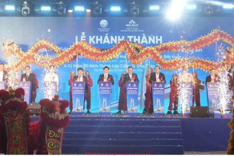 Hòa Phát khánh thành nhà máy sản xuất ống thép tại Tây Ninh công suất 400.000 tấn mỗi năm