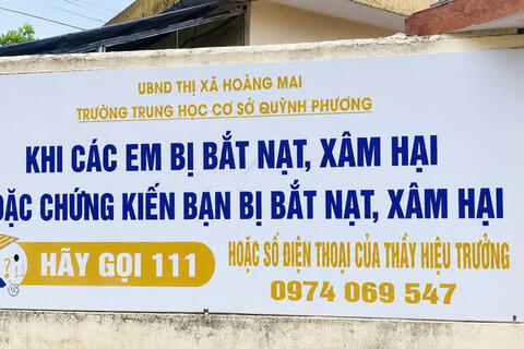 Hiệu trưởng phải công khai số điện thoại để học sinh 'cầu cứu' khi bị bạo lực