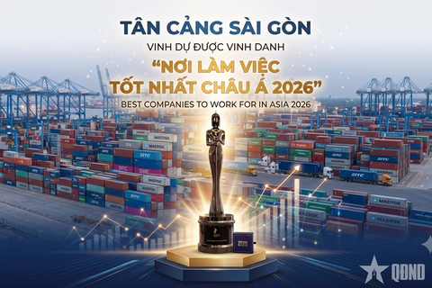 Tân Cảng Sài Gòn được vinh danh “Nơi làm việc tốt nhất châu Á 2026”