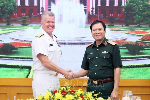 Đại tướng Nguyễn Tân Cương hội kiến Tư lệnh Bộ tư lệnh Thái Bình Dương (Hoa Kỳ)