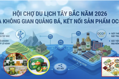 Lào Cai tổ chức Hội chợ Du lịch Tây Bắc 2026, kết nối sản phẩm OCOP với du lịch