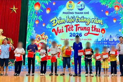 Công đoàn phường Thanh Khê, Đà Nẵng phối hợp tổ chức chương trình Đêm hội Trăng rằm
