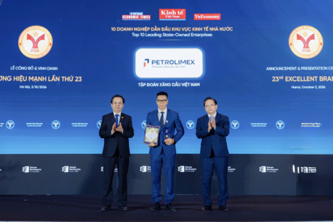 Petrolimex được vinh danh Thương hiệu Mạnh Việt Nam 2026